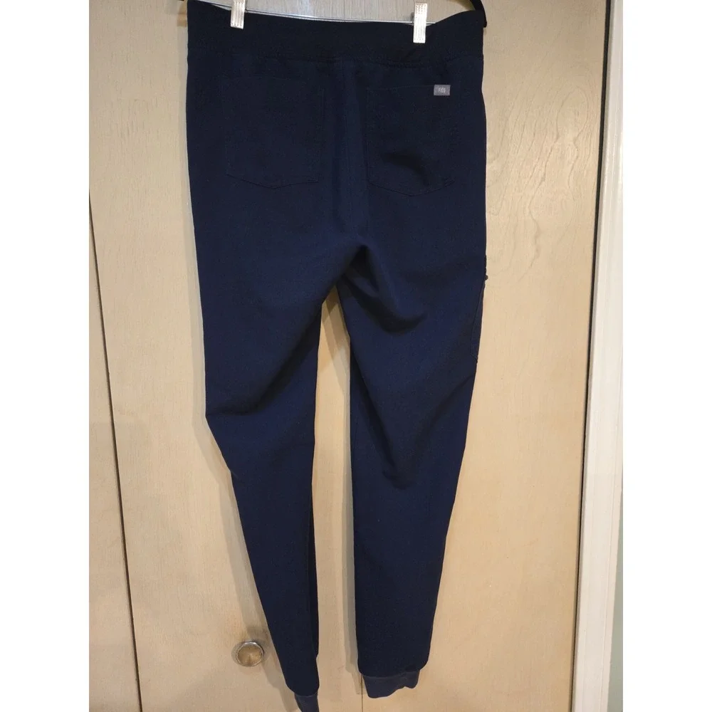 FIGS Zamora 2.0 Jogger Scrub Pants Women M Tall Navy Blue Technical Collection